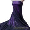 Electric Purple Metallic Leopard Foil ITY Stretch Fabric