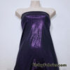 Electric Purple Metallic Leopard Foil ITY Stretch Fabric