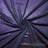 Electric Purple Metallic Leopard Foil ITY Stretch Fabric