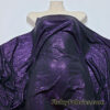 Electric Purple Metallic Leopard Foil ITY Stretch Fabric