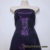 Electric Purple Metallic Leopard Foil ITY Stretch Fabric