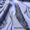 Rich Lavender Mist Pebble Crepe de Chine Fabric – Mystical Magical Spiritual Print