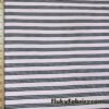 Black and Pale Pink Raised Rib Stripe 2-Way Stretch Mesh Fabric @flukyfabrics
