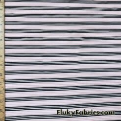 Black and Pale Pink Raised Rib Stripe 2-Way Stretch Mesh Fabric @flukyfabrics