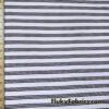 Black and White Raised Rib Stripe 2-Way Stretch Mesh Fabric by the Yard @flukyfabrics
