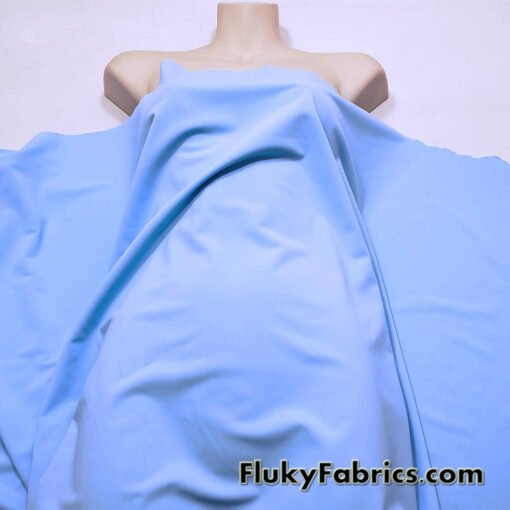 Light Sky Blue 4-Way Stretch Nylon Spandex Tricot Fabric