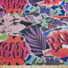 Pop Art Comic Book Print Power Mesh Fabric