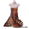 Realistic Tiger Skin Print Faux Fur Stretch Steam Velour Fabric