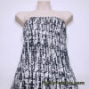 Black & White Abstract Print Cotton Spandex Fabric 4-Way Stretch, Lightweight, Opaque
