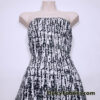 Black & White Abstract Print Cotton Spandex Fabric 4-Way Stretch, Lightweight, Opaque
