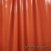 Rich Orange Imitation Latex Fabric – Glossy Liquid Look with 4-Way Stretch