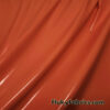 Rich Orange Imitation Latex Fabric - Glossy Liquid Look with 4-Way Stretch @flukyfabrics