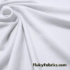 White Lightweight Polyester Lining Fabric – 2-Way Stretch, Semi-Sheer, 58-60 Wide