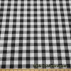 Black and White Checkered Poplin Fabric by the Yard @flukyfabrics