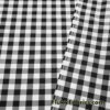 Black and White Checkered Poplin Fabric