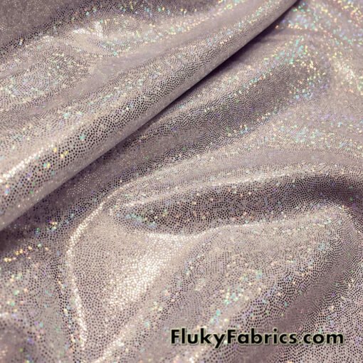 Blush Iridescent Hologram Spandex Fabric