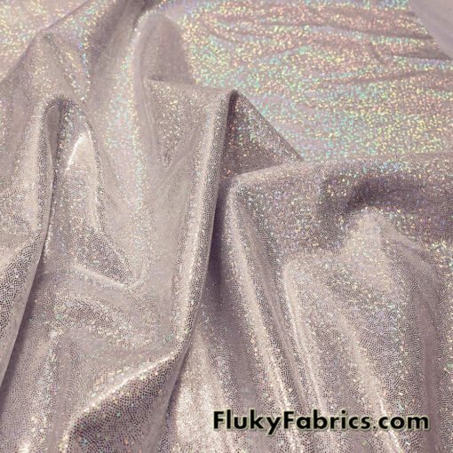 Blush Iridescent Hologram Spandex Fabric