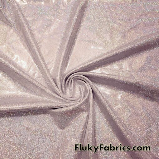 Blush Iridescent Hologram Spandex Fabric