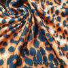Fiery Jaguar Animal Print Spandex Fabric