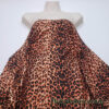 Shattered Glass Red Metallic Foil 4-Way Stretch Nylon Spandex Fabric