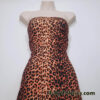 Fiery Jaguar Animal Print Spandex Fabric