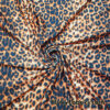Fiery Jaguar Animal Print Spandex Fabric