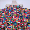 Flags of the World Print – 4-Way Stretch White Nylon Spandex Fabric