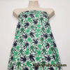 Green & Black Cannabis Leaf Polyester Poplin Fabric