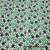 Green & Black Cannabis Leaf Polyester Poplin Fabric