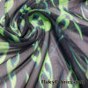 Green Flame Print Power Mesh Fabric 4-Way Stretch Nylon Spandex