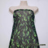 Green Flame Print Power Mesh Fabric 4-Way Stretch Nylon Spandex
