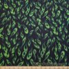 Green Flame Print Power Mesh Fabric 4-Way Stretch Nylon Spandex @flukyfabrics
