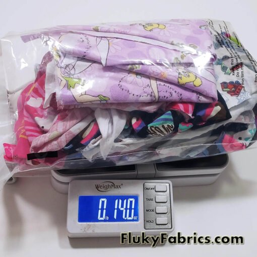Jersey, Cotton Spandex and Other Knits, Fabric Scrap Bundle – Assorted Knit Solids & Prints Remnants