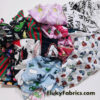 Jersey, Cotton Spandex and Other Knits, Fabric Scrap Bundle – Assorted Knit Solids & Prints Remnants