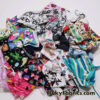 Jersey, Cotton Spandex and Other Knits, Fabric Scrap Bundle – Assorted Knit Solids & Prints Remnants