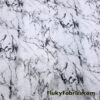Marble Print Power Mesh White Gray Black 4-Way Stretch Sheer Spandex Fabric