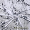 Marble Print Power Mesh White Gray Black 4-Way Stretch Sheer Spandex Fabric