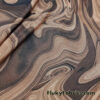 Mocha Swirl Mesh – Chocolate Lava Print Sheer 4-Way Stretch Spandex Fabric