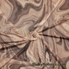 Mocha Swirl Mesh – Chocolate Lava Print Sheer 4-Way Stretch Spandex Fabric