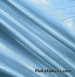 Pale Blue Shiny Mystique 4-Way Stretch Spandex Fabric @flukyfabrics