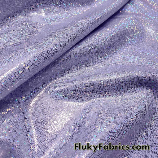Pastel Lavender Iridescent Hologram Spandex Fabric