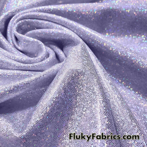 Pastel Lavender Iridescent Hologram Spandex Fabric