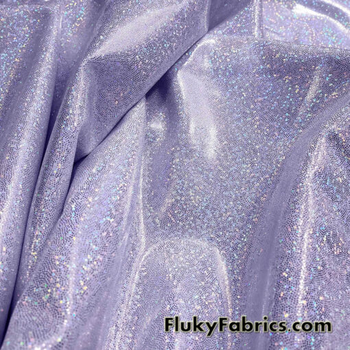 Pastel Lavender Iridescent Hologram Spandex Fabric