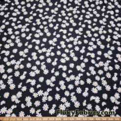 Tossed Daisies Print – 4-Way Stretch Nylon Spandex Fabric