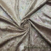 Gold Crushed Ice Velvet Fabric with Iridescent Metallic Exotic Dragon Scales @flukyfabrics