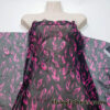 Hot Pink Flame Print Power Mesh Fabric 4-Way Stretch Nylon Spandex