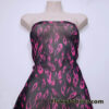 Hot Pink Flame Print Power Mesh Fabric 4-Way Stretch Nylon Spandex