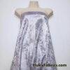 Iridescent Metallic Exotic Dragon Scales on Lilac Crushed Ice Velvet Fabric