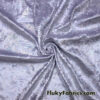 Iridescent Metallic Exotic Dragon Scales on Lilac Crushed Ice Velvet Fabric