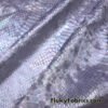 Iridescent Metallic Exotic Dragon Scales on Lilac Crushed Ice Velvet Fabric @flukyfabrics